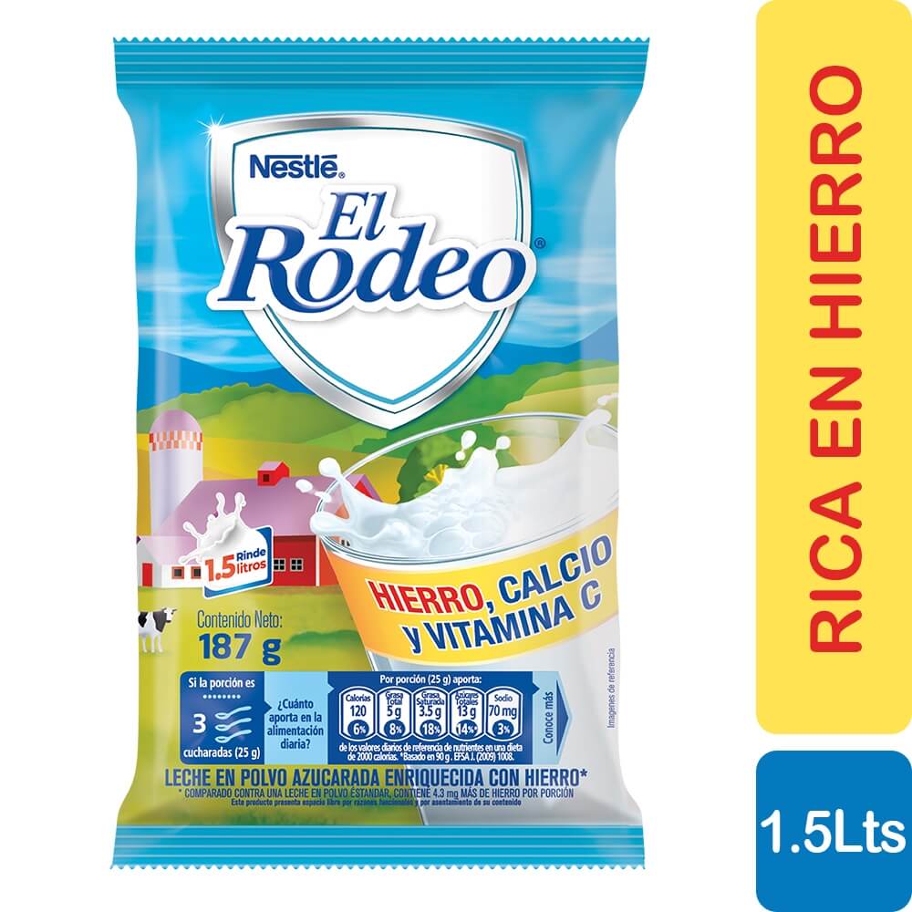 Encuentra la leche en polvo El Rodeo 1.5 litros Nestlé El Rodeo