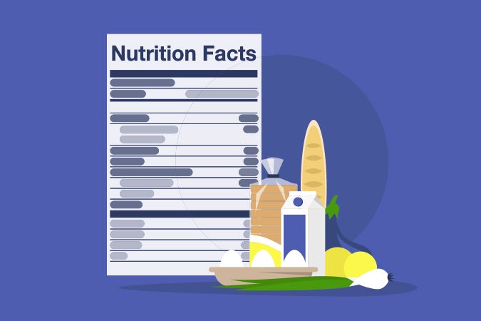 ilustración de la tabla nutricional de los alimentos