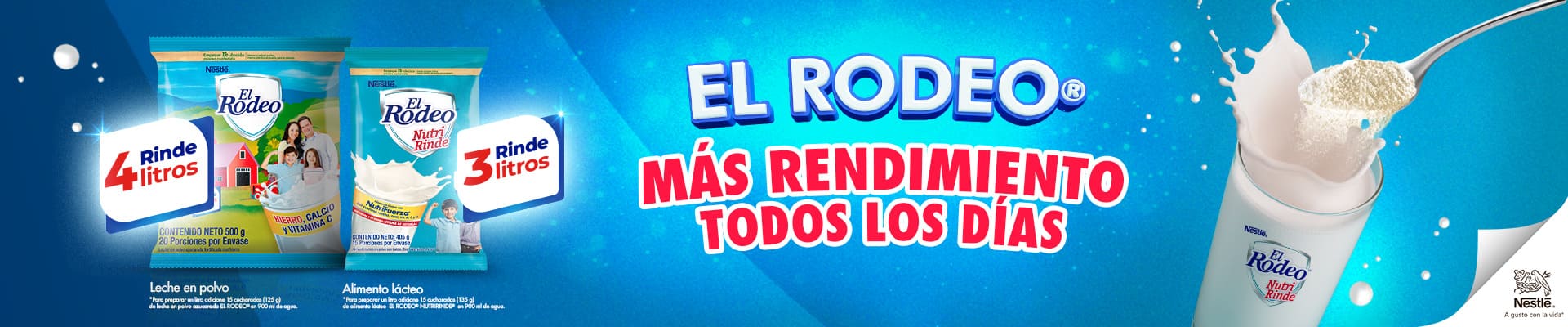El Rodeo Nutri Rinde mas rendiemiento todos los días 