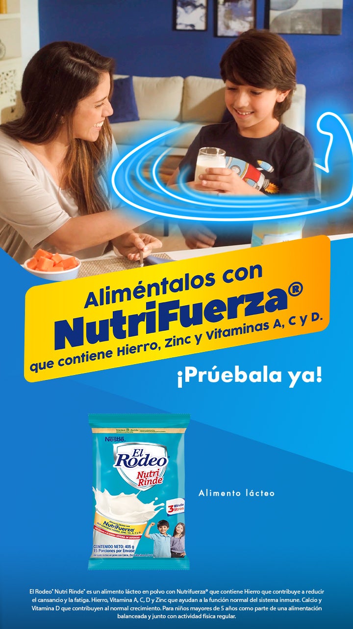 mama e hijo con nutrifuerza mobile