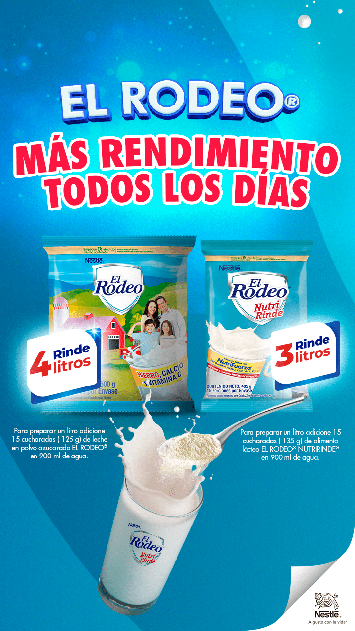 El Rodeo Nutri Rinde mas rendiemiento todos los días